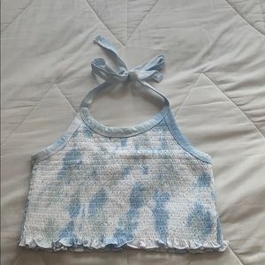 ti dye halter crop top